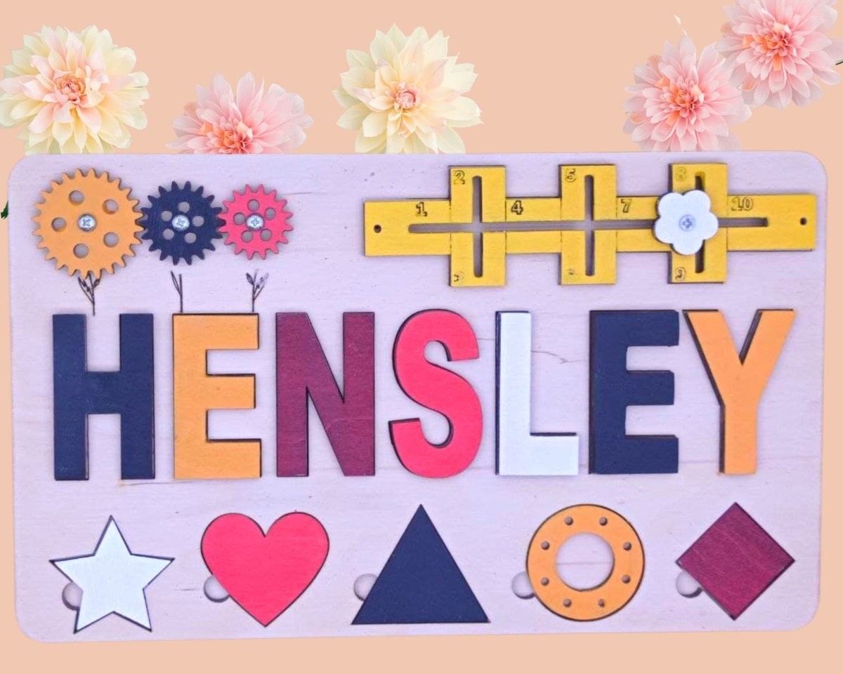 Baby first Halloween spirit gift idea, baby shower party, wooden kids personalized custom name puzzle, toddler boy girl