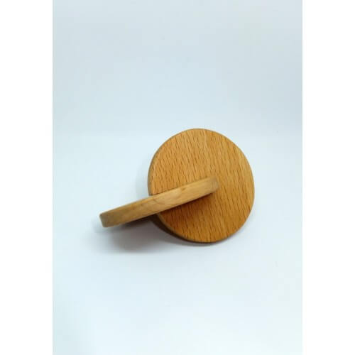 Baby Teething Toys for Infants, Montessori Wood Interlocking Discs, Organic Waldorf Rings