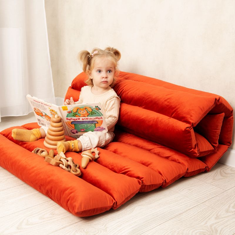 Extra thick bench cushion for bay window seating