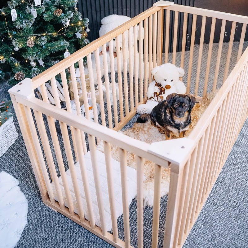 Dog enclosure furniture large, Wood dog crate furniture, Wooden dog enclosure