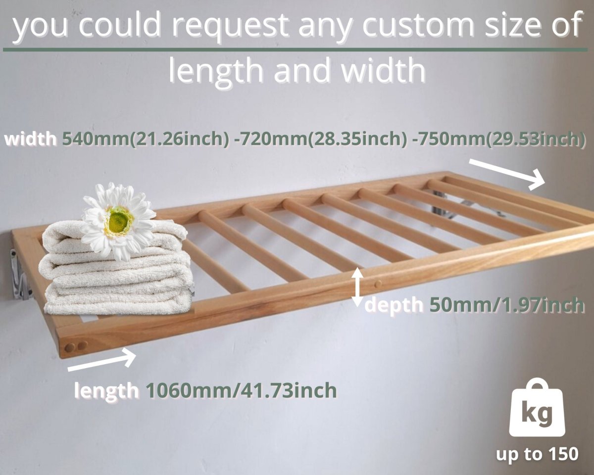 Minimalist wall-mounted drying solution for apartments