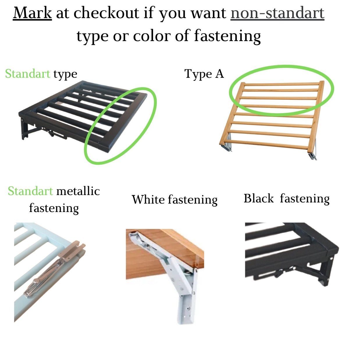 Clothes drying rail made of eco wood for indoor use