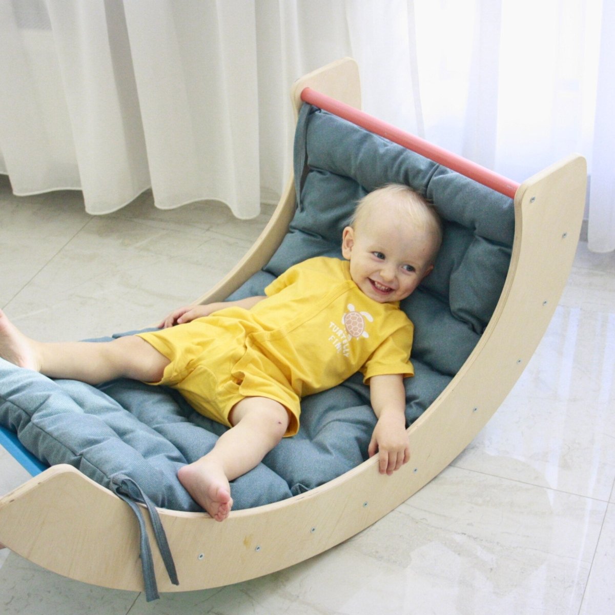 Montessori Climbing Arch Pillow for Nursery, Replacement Cushion for Rocker, Balance Board Toddler Accessories