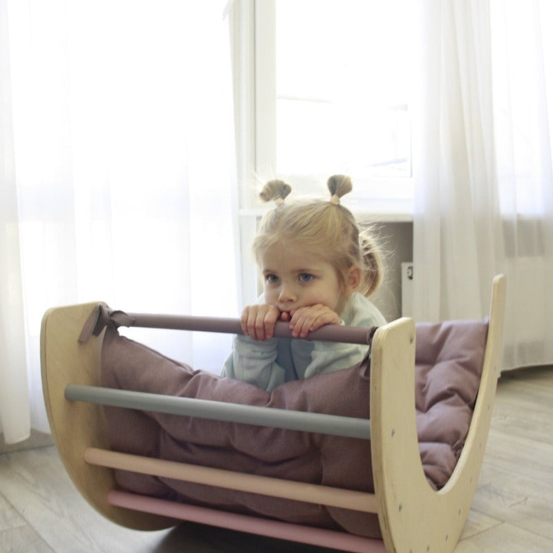 Montessori Climbing Arch Pillow for Nursery, Replacement Cushion for Rocker, Balance Board Toddler Accessories
