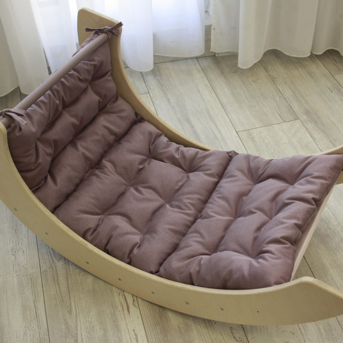 Montessori Climbing Arch Pillow for Nursery, Replacement Cushion for Rocker, Balance Board Toddler Accessories