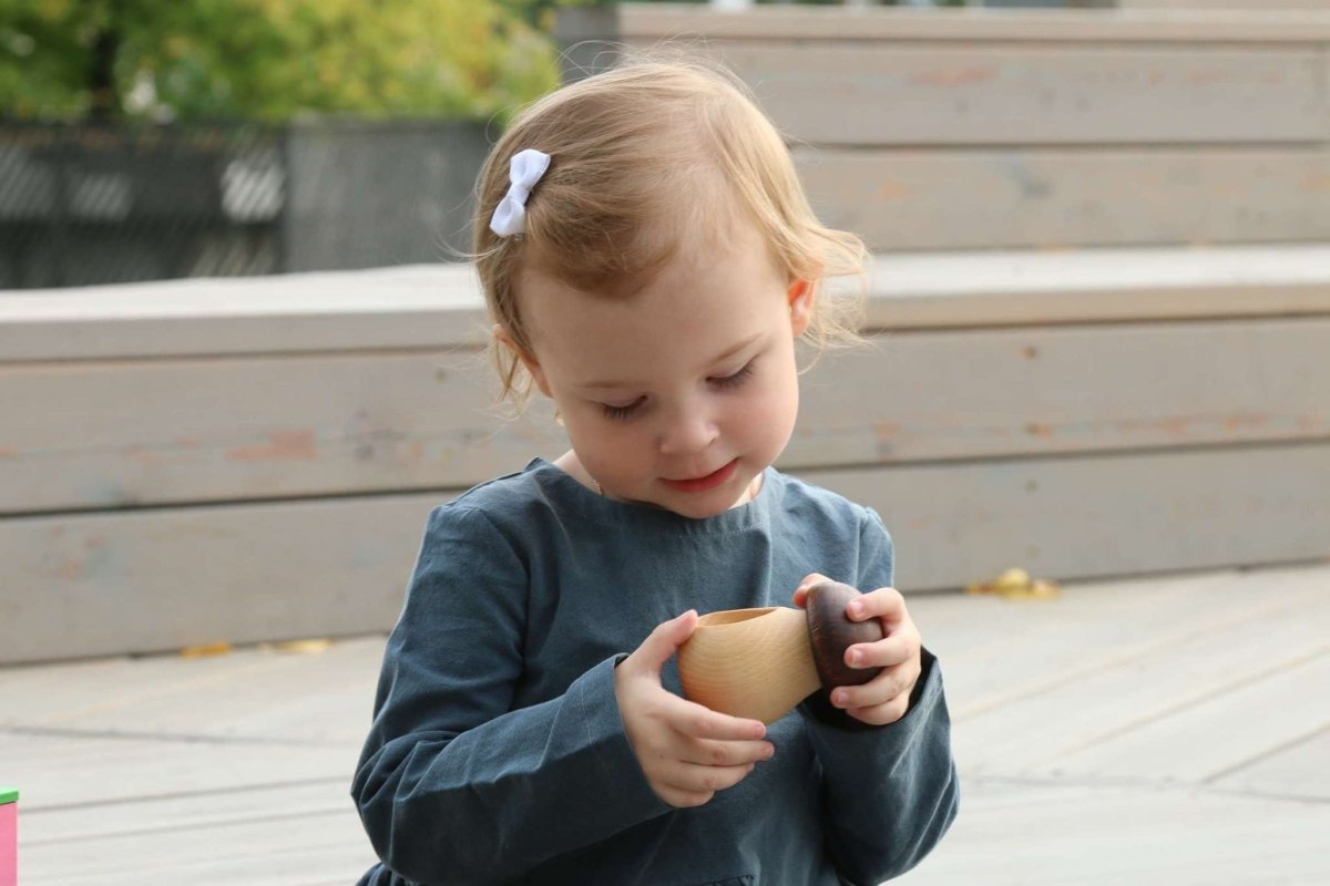 Montessori Wooden Nutcracker Organic Toy Babies Educational Tool Fine Motor Skills Development Sensory Exploration Kitchen