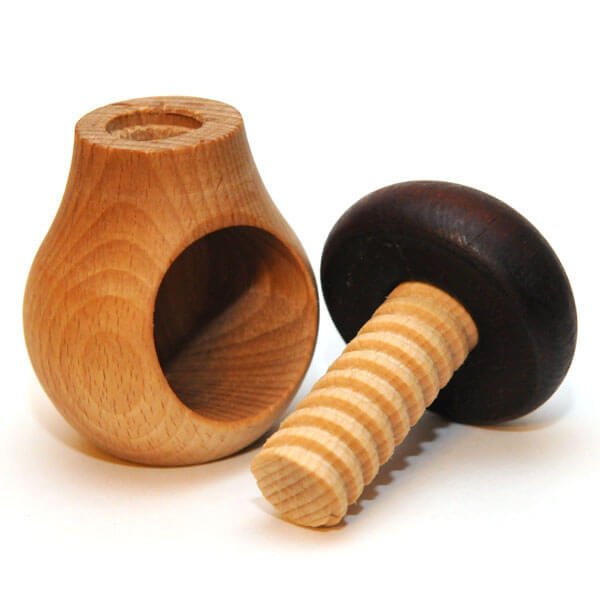 Montessori Wooden Nutcracker Organic Toy Babies Educational Tool Fine Motor Skills Development Sensory Exploration Kitchen