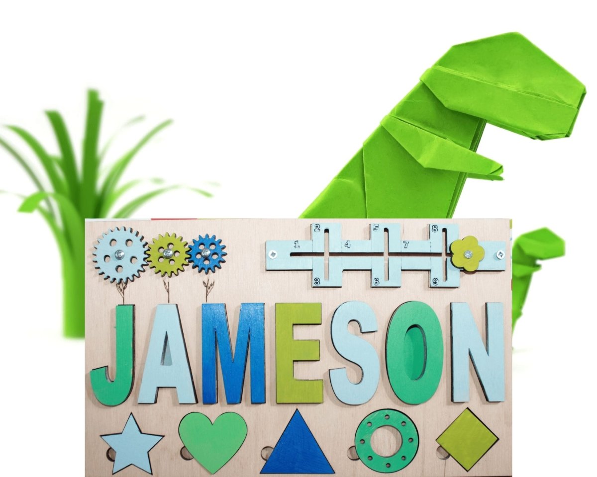 Personalized Baby Girl Name Puzzle Unique Gift Boys Ages 1 3 Wooden Montessori Nursery Toddler Toy Travel Kids Busy Board
