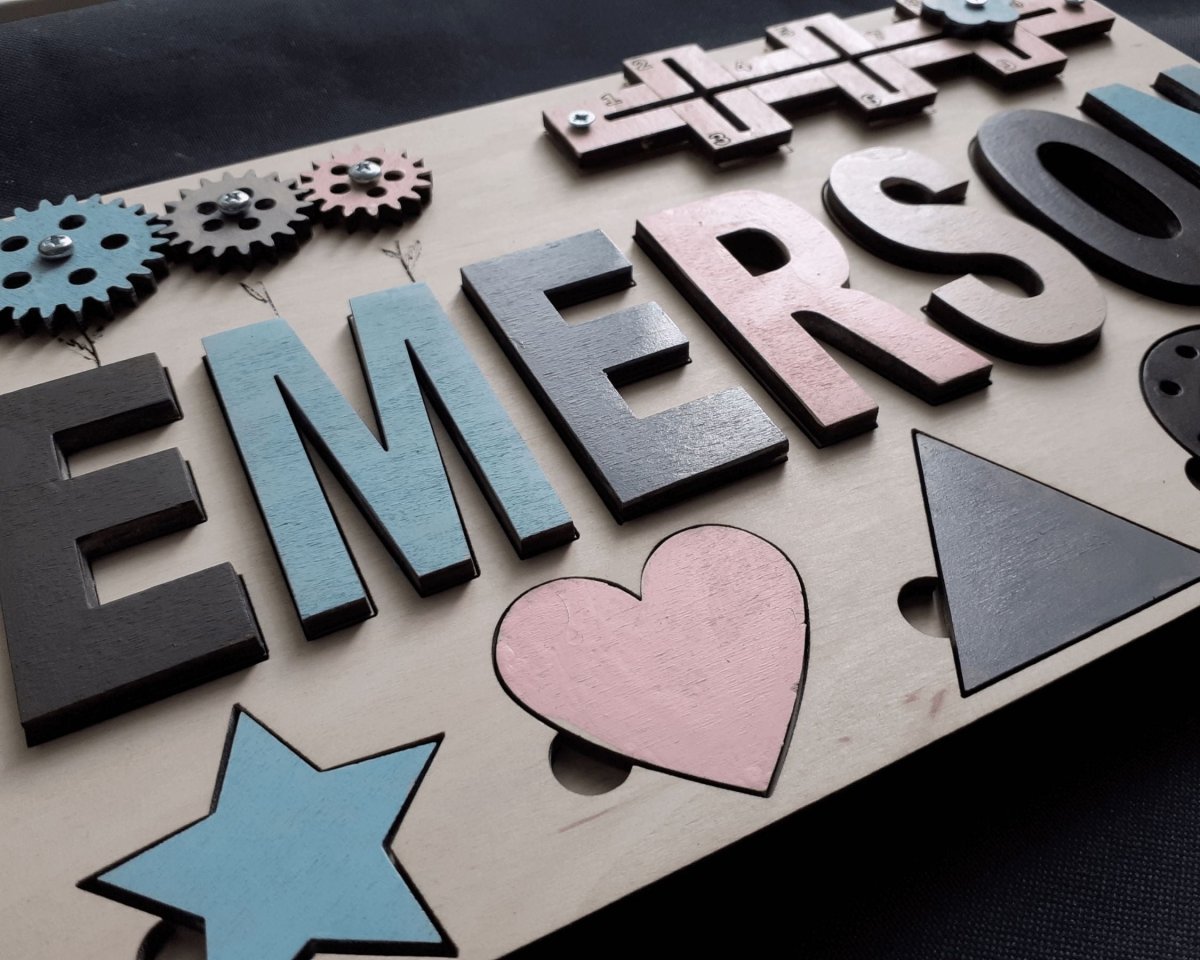 Personalized Baby Girl Name Puzzle Unique Gift Boys Ages 1 3 Wooden Montessori Nursery Toddler Toy Travel Kids Busy Board