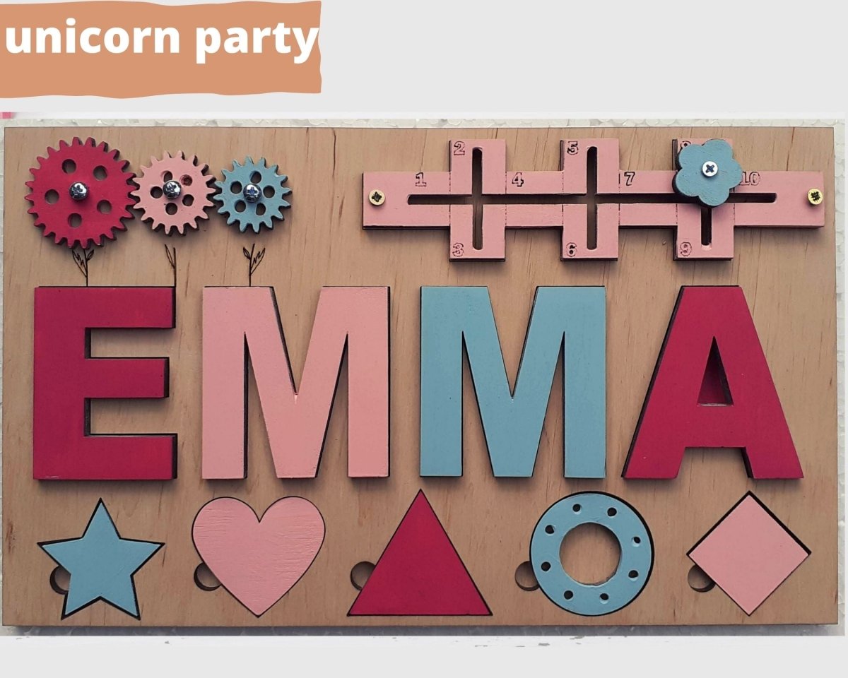 Personalized Baby Girl Name Puzzle Unique Gift Boys Ages 1 3 Wooden Montessori Nursery Toddler Toy Travel Kids Busy Board