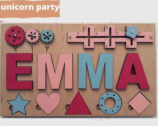 Personalized Baby Girl Name Puzzle Unique Gift Boys Ages 1 3 Wooden Montessori Nursery Toddler Toy Travel Kids Busy Board