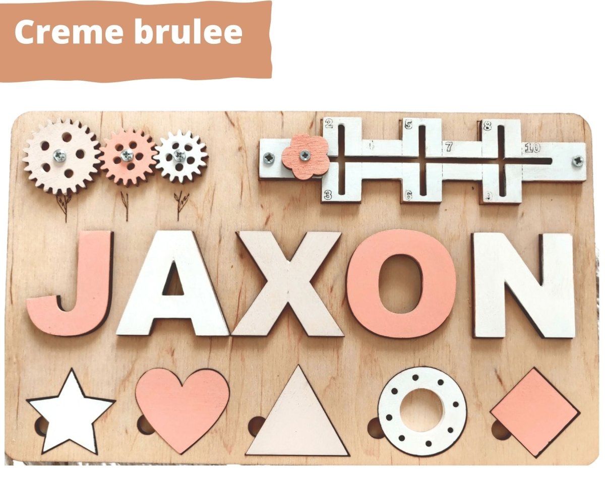 Personalized Baby Girl Name Puzzle Unique Gift Boys Ages 1 3 Wooden Montessori Nursery Toddler Toy Travel Kids Busy Board