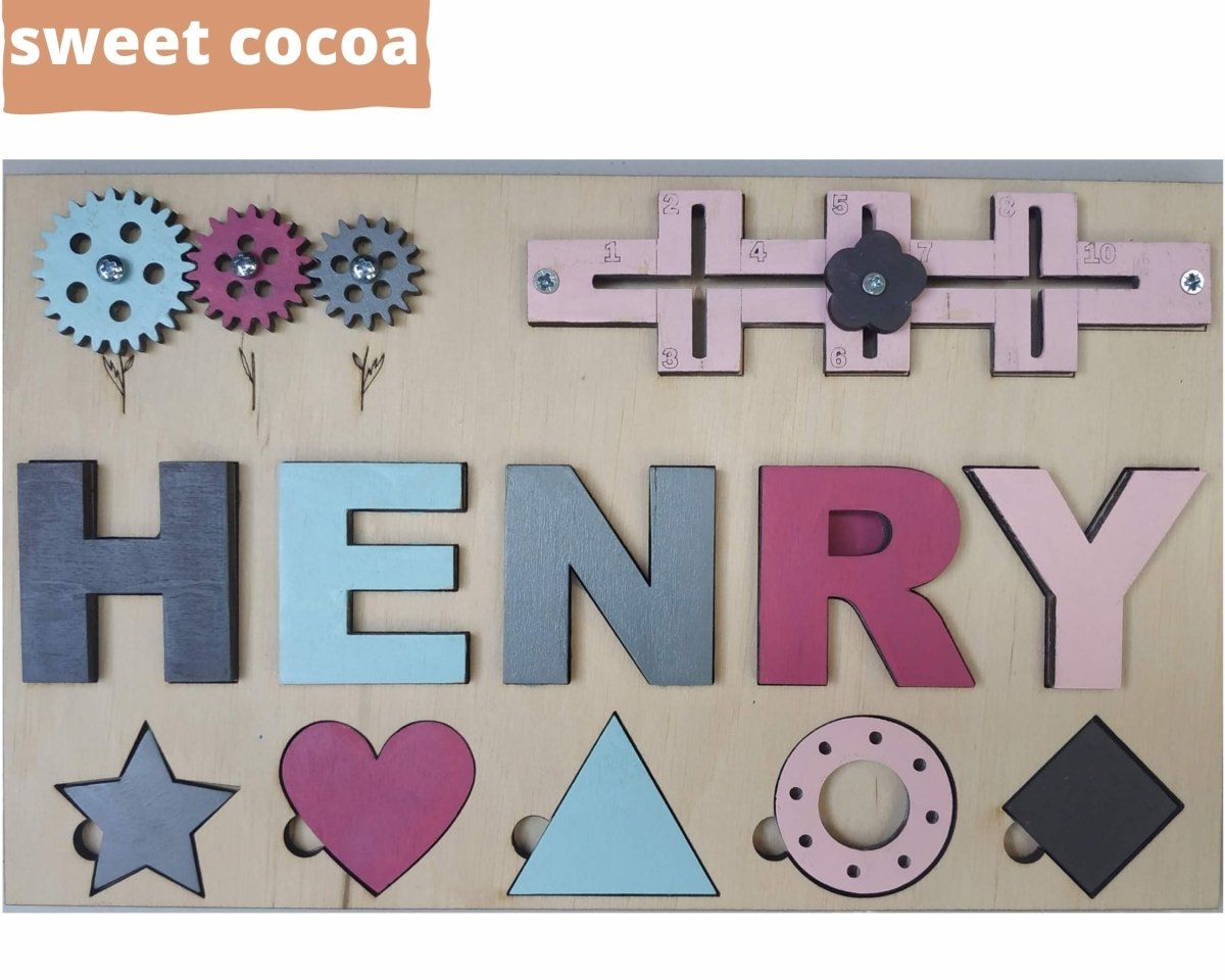 Personalized Baby Girl Name Puzzle Unique Gift Boys Ages 1 3 Wooden Montessori Nursery Toddler Toy Travel Kids Busy Board