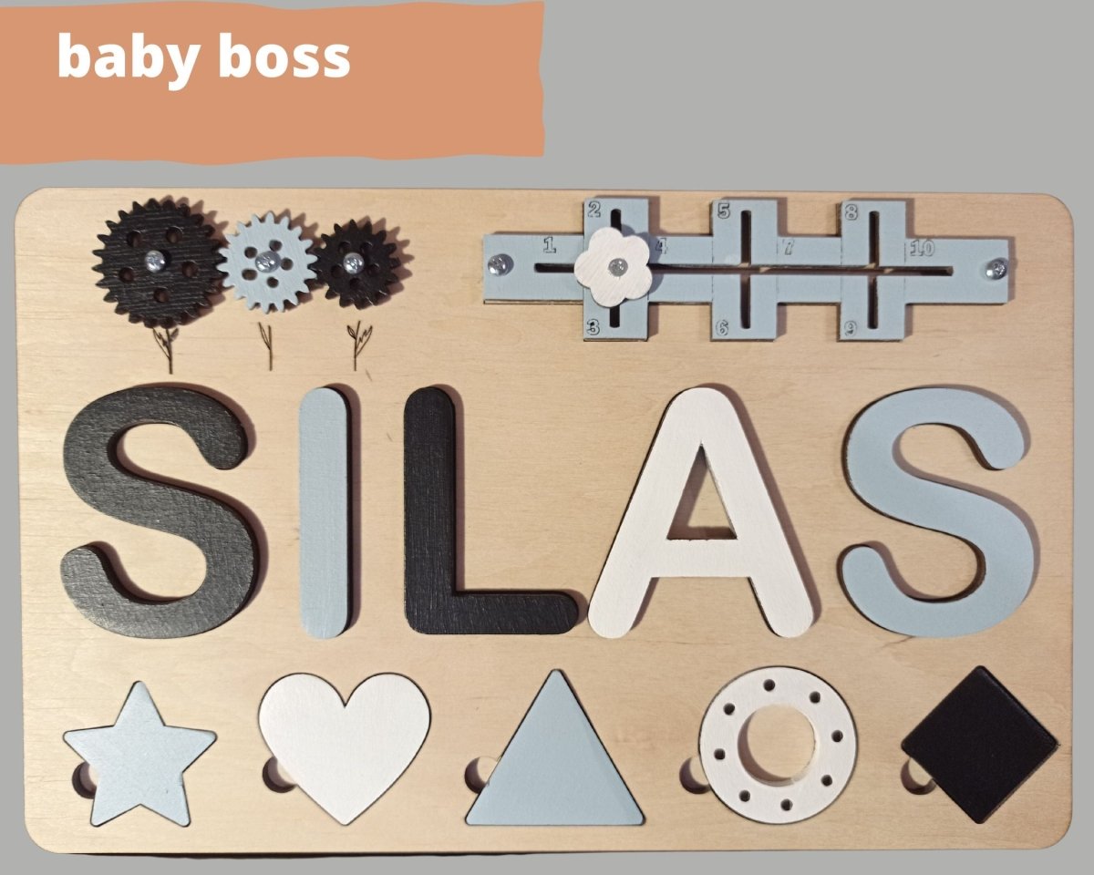 Personalized Baby Girl Name Puzzle Unique Gift Boys Ages 1 3 Wooden Montessori Nursery Toddler Toy Travel Kids Busy Board