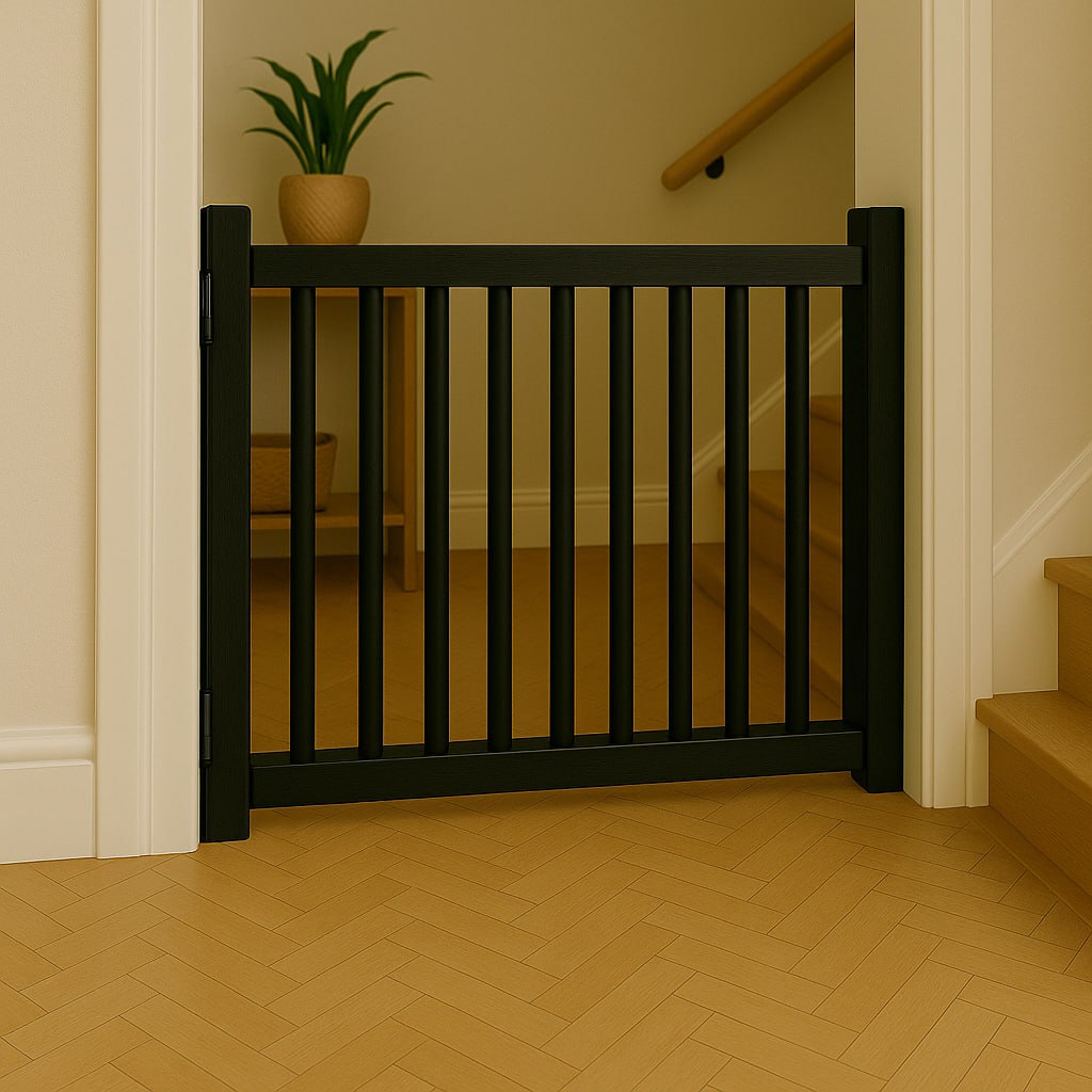 Adjustable Wooden Baby Gate Pet Stair Divider