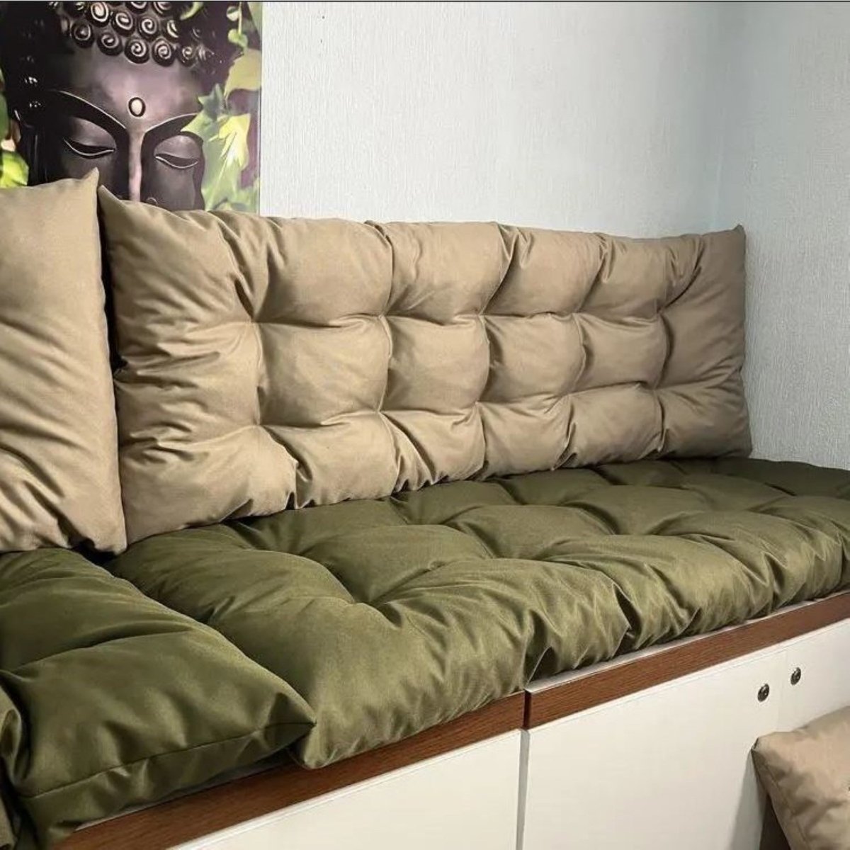 Pillows for outdoor patio furniture, bench seat cushion, custom garden replacement chair