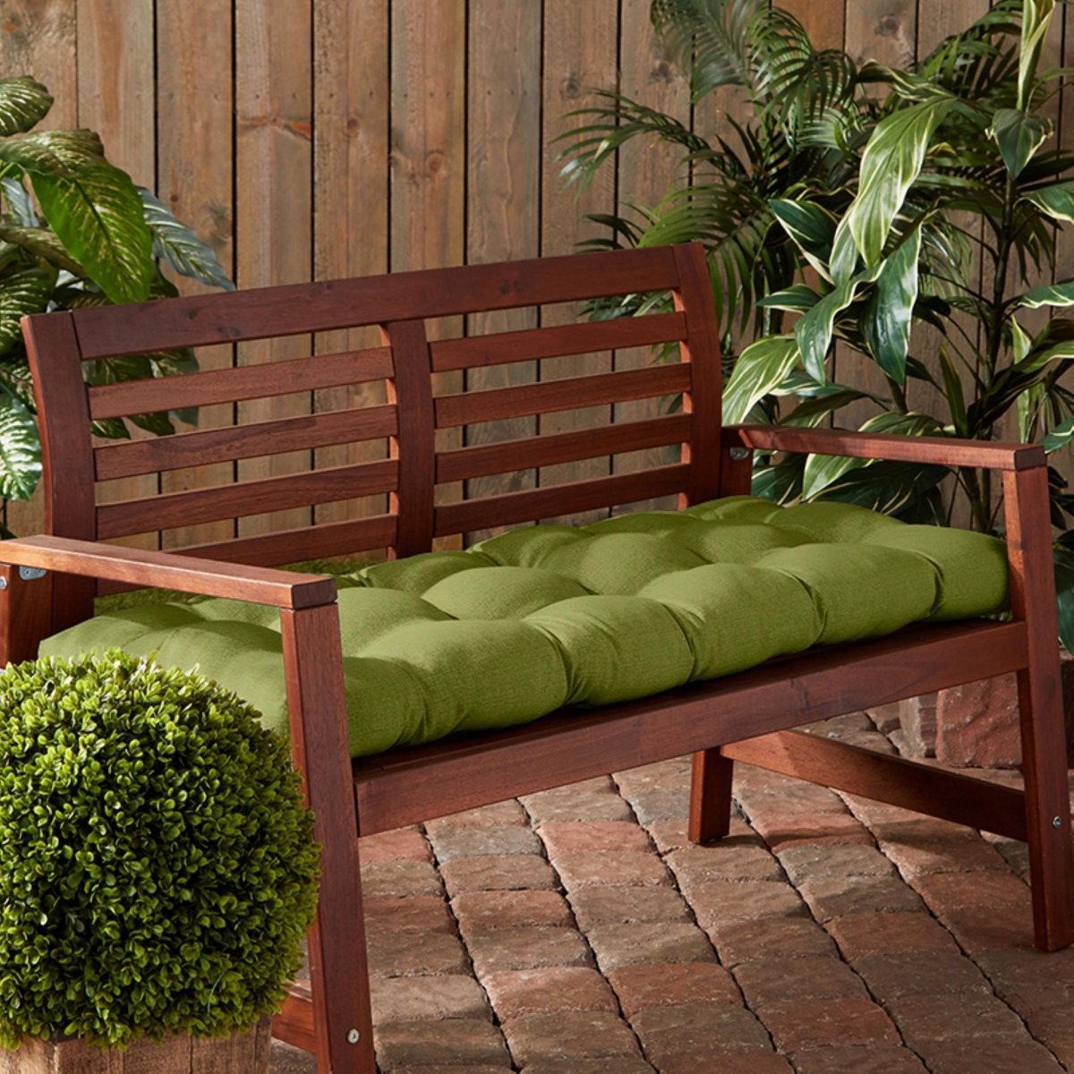 Pillows for outdoor patio furniture, bench seat cushion, custom garden replacement chair