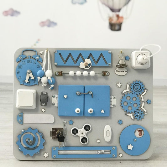 Sensory Board 15.8"x19.7 for Kids Wall, Montessori Toy, Ages 1-5, Personalized Fidget toy