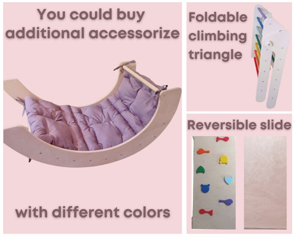 Minimalist climbing set for toddlers with open-ended design