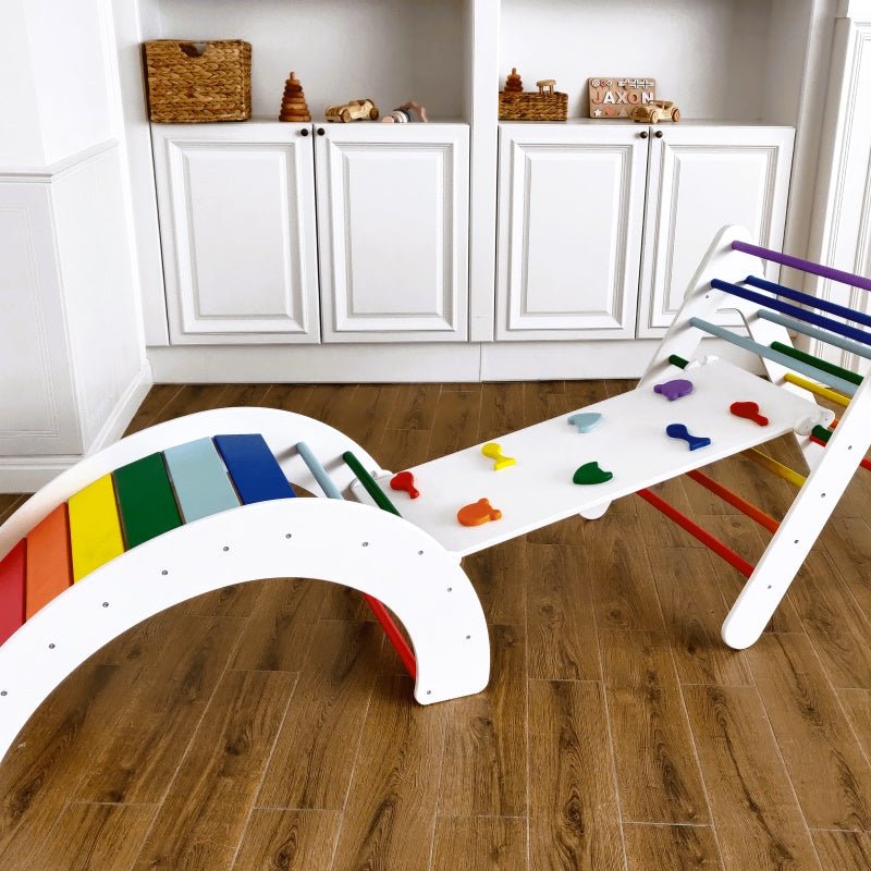 Kids furniture Toddler Climbing Play Jungle Gym Montessori Furniture Set Wood Balance Board Indoor Playground Kids Activity