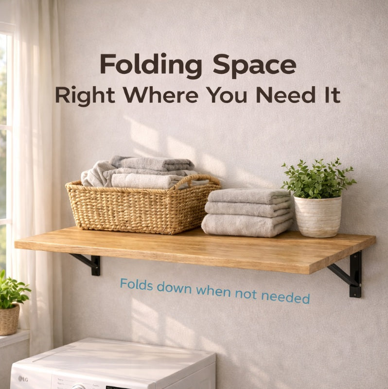 Wall Mounted Folding Shelf