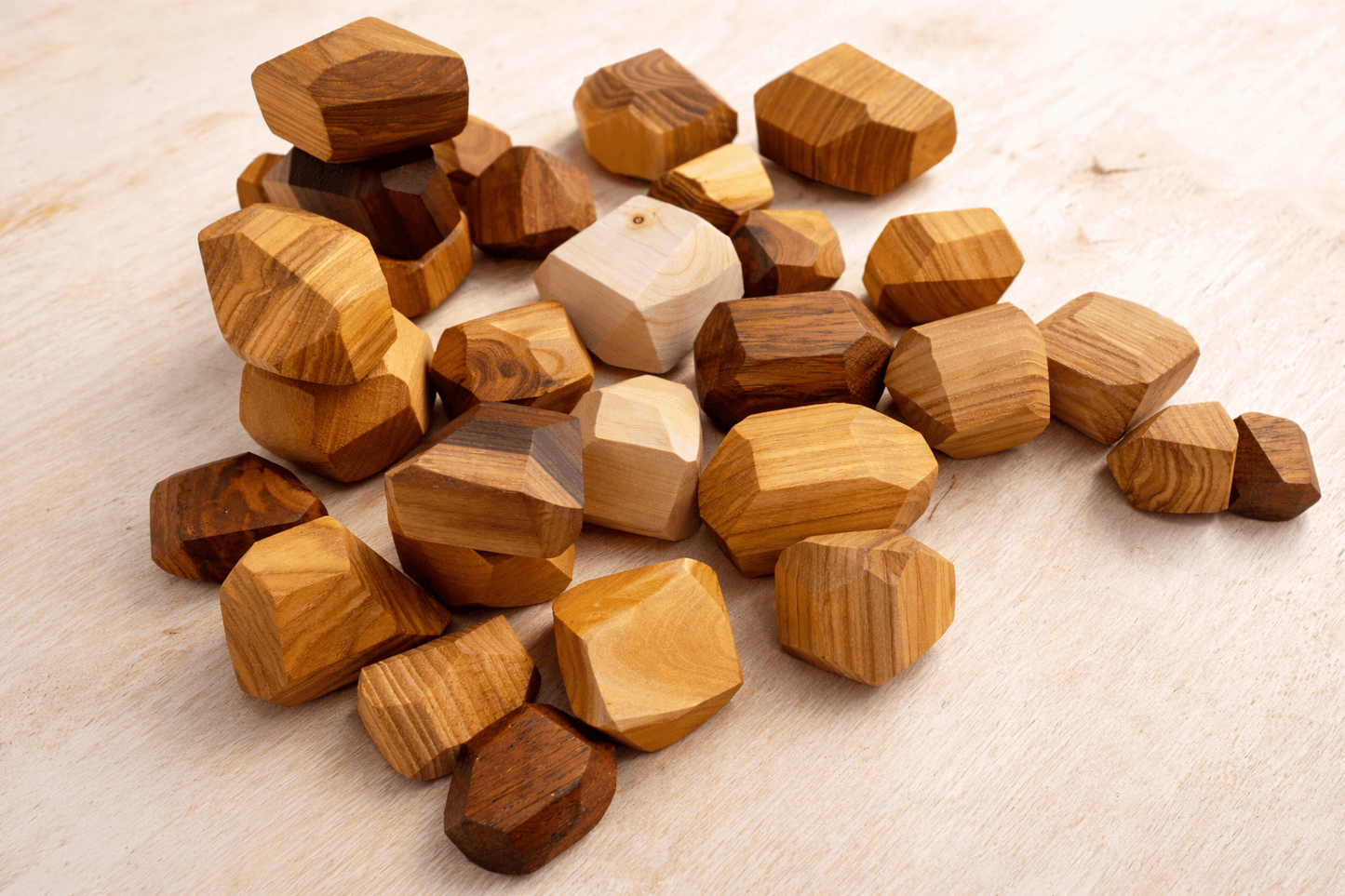 Baby Wooden Building Blocks, Waldorf Toddler Sensory Games, Montessori Natural Materials, Early Learning Motor Skills Development, 1-2-99 Years Kid