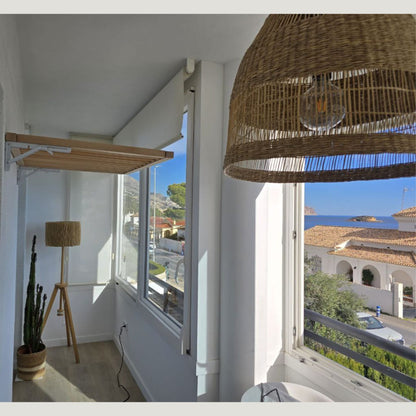 foldable wooden clothes airer for small apartments